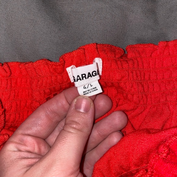 Garage red tube top - Picture 2 of 2